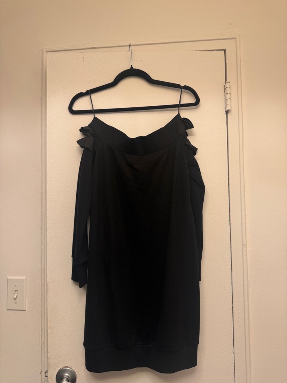 Pinko Black Off-Shoulder Ruffle Dress - Picture 5 of 5